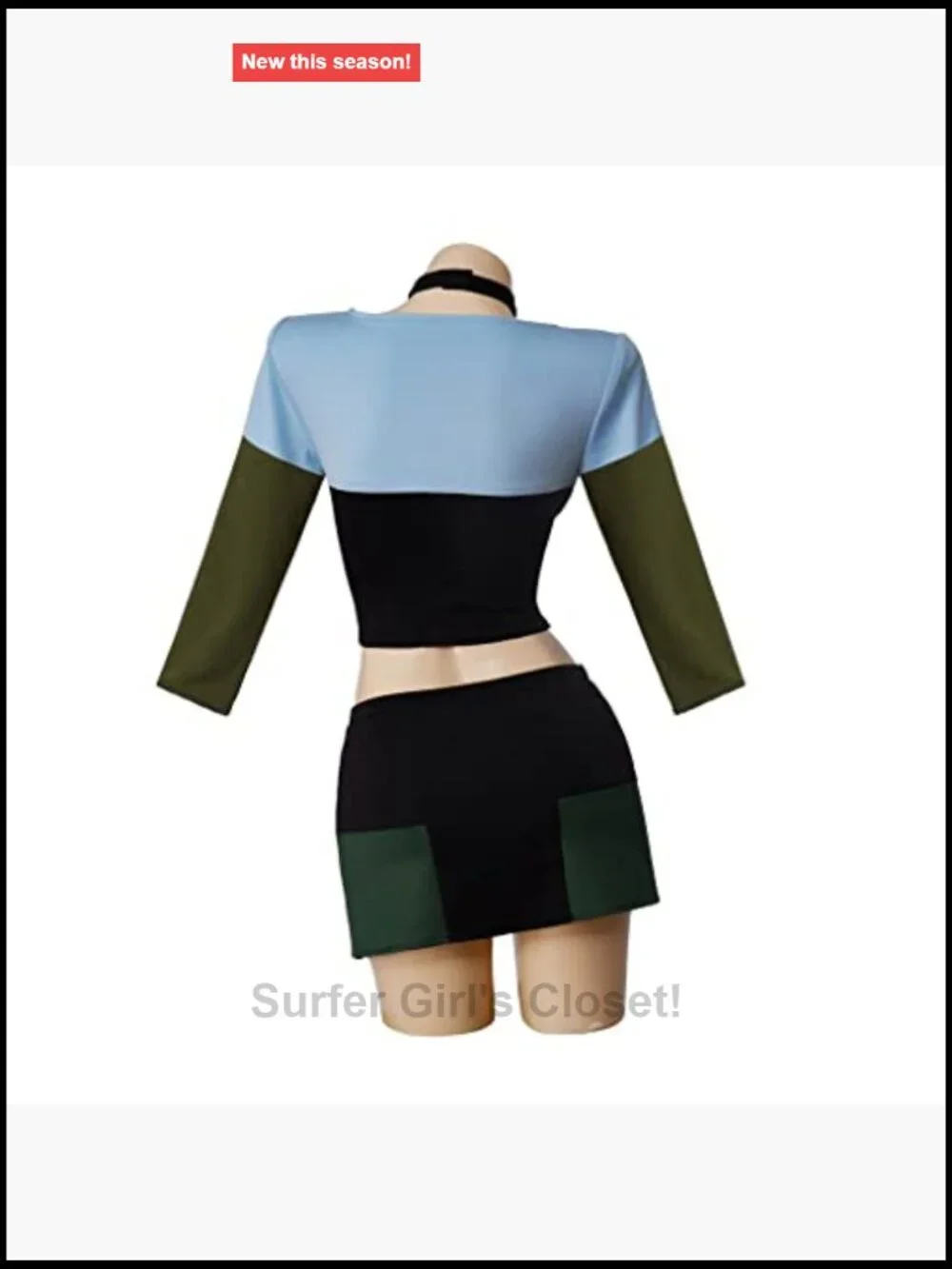 Gwen Cosplay Costume Crop Top Skirt Set Halloween Women Adult